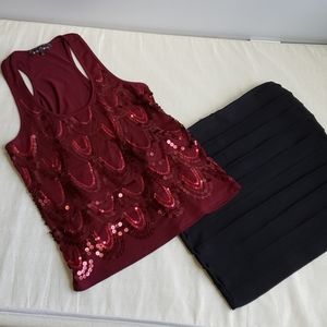 Shirt and skirt set